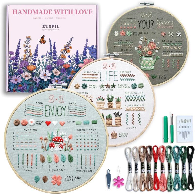 Review of the ETSPIL Beginner Embroidery Kits