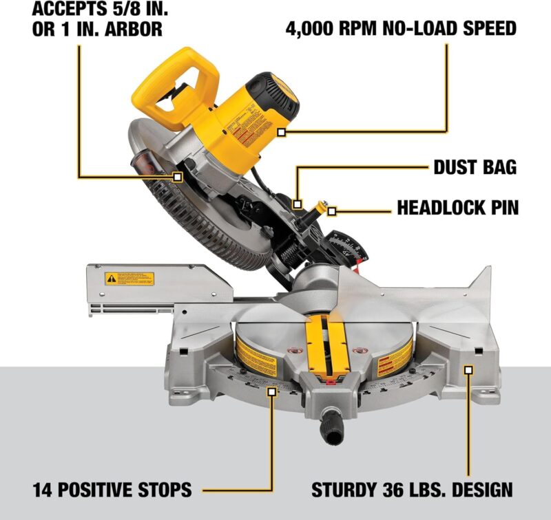 Reviewing the DEWALT 12-Inch Miter Saw: Power and Precision Unleashed