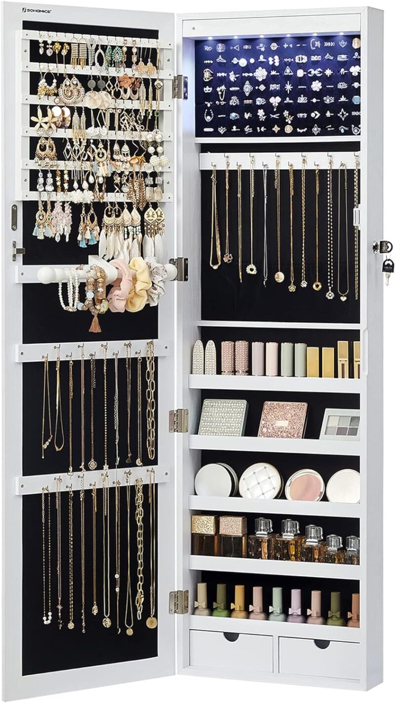 Reviewing the SONGMICS 6 LEDs Mirror Jewelry Cabinet: Style Meets Storage