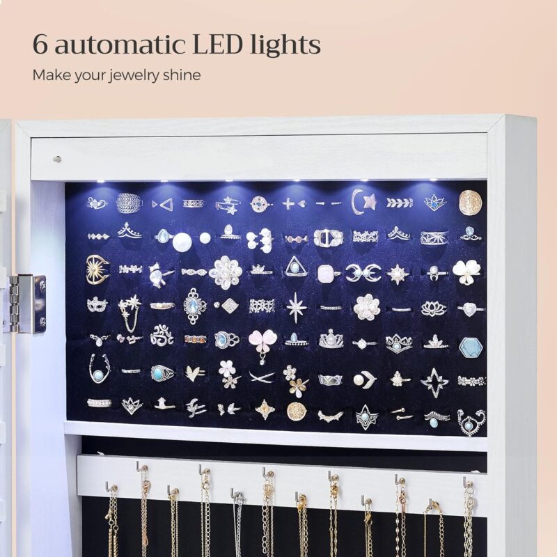 Reviewing the SONGMICS 6 LEDs Mirror Jewelry Cabinet: Style Meets Storage