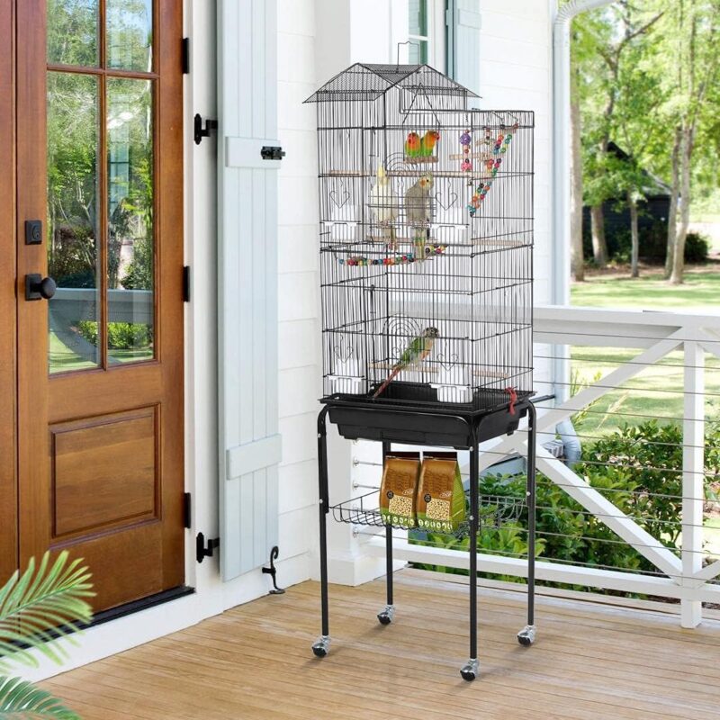 Reviewing the Yaheetech 64-Inch Open Top Bird Cage for Parrots and Finches