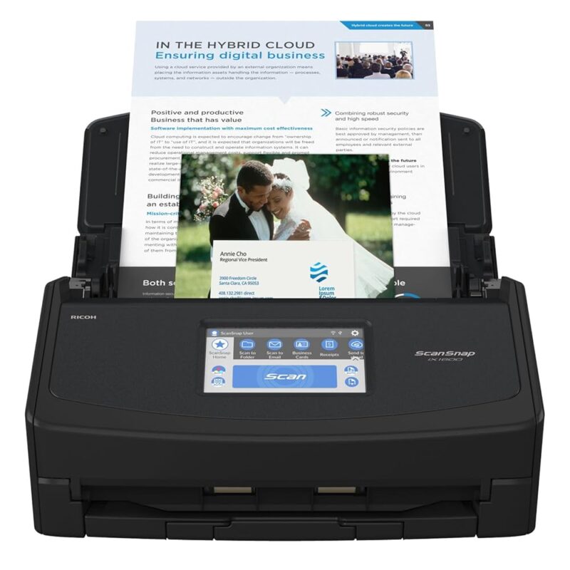 ScanSnap iX1600: A Versatile Scanner for Effortless Document Management