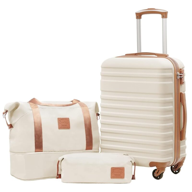 Stylish and Secure: Review of the Coolife 3-Piece Hardside Luggage Set