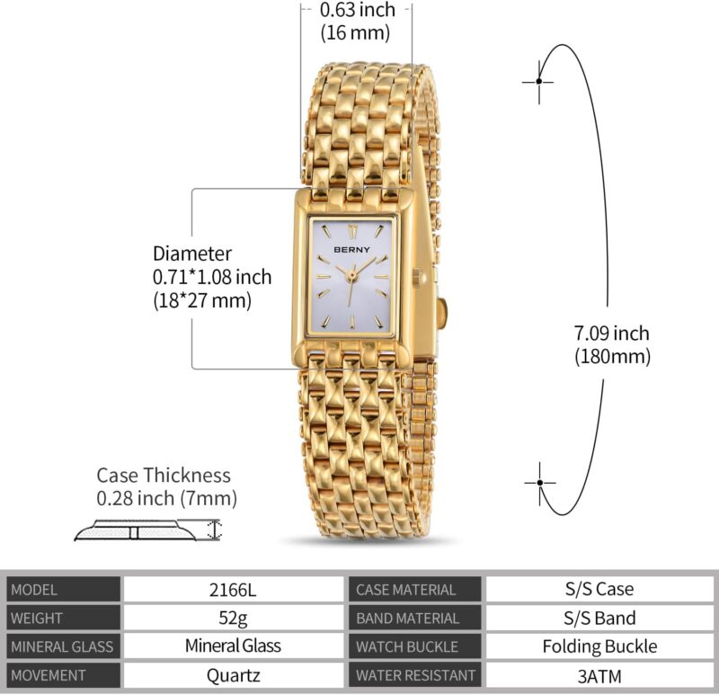 Stylish Elegance: Reviewing BERNY Gold Watches for Women