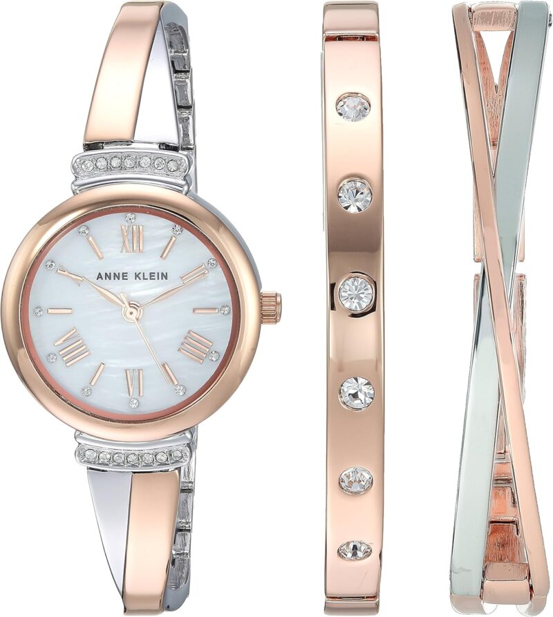 Timeless Elegance: Anne Klein Crystal Accented Bangle Watch Review