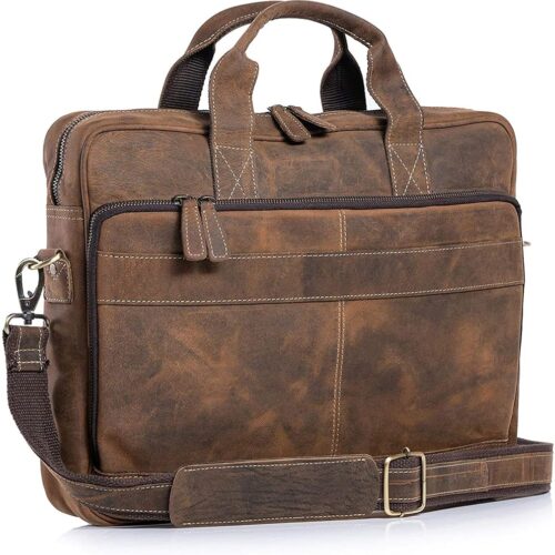 Top 18-Inch Leather Briefcases: Style and Function for Professionals