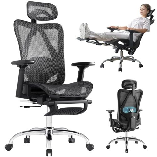 Ultimate Comfort: Review of the Ergonomic Office Chair with Lumbar Support & Footrest