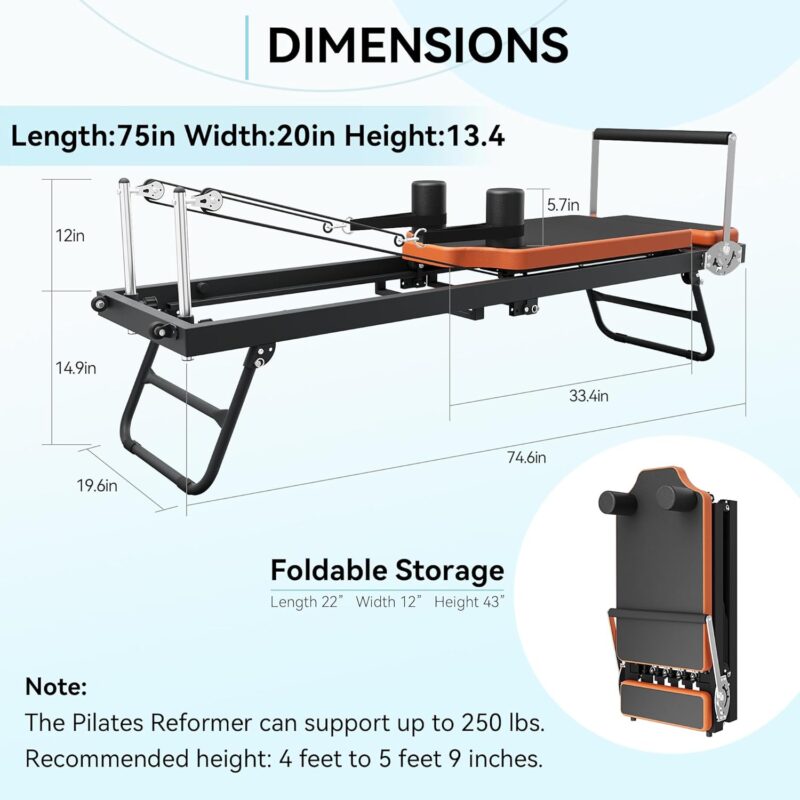 Ultimate Guide to the Dpiolrcag Foldable Pilates Reformer for All Levels