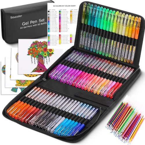 Unleash Creativity: A Review of Soucolor Glitter Gel Pens for Endless Coloring Fun!