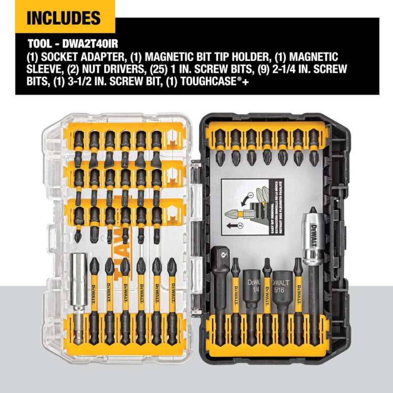 Unleashing Power: DEWALT FlexTorq 40-Piece Screwdriver Bit Set Review