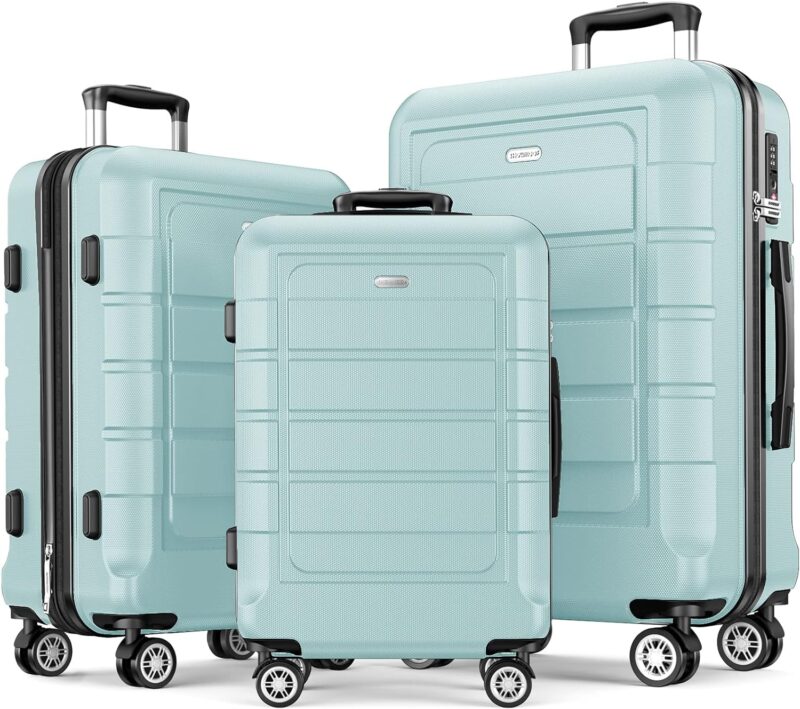 Unpacking Style: SHOWKOO Expandable Mint Green Luggage Set Review