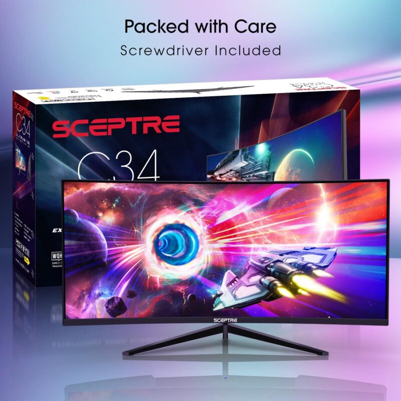 Unveiling the Sceptre 34-Inch Curved Ultrawide Monitor