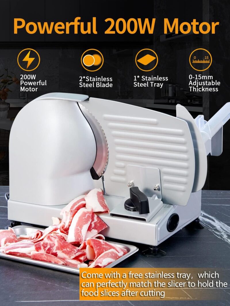 Versatile Review of the 200W Electric Food Slicer: Safety & Efficiency