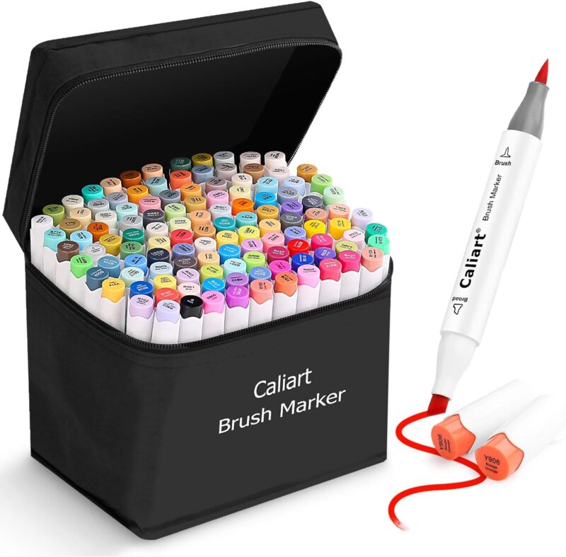 Vibrant Creativity: A Review of Caliart Dual Tip Brush Markers